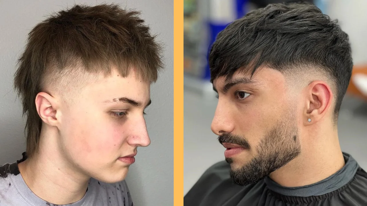 burst fade mullet straight hair