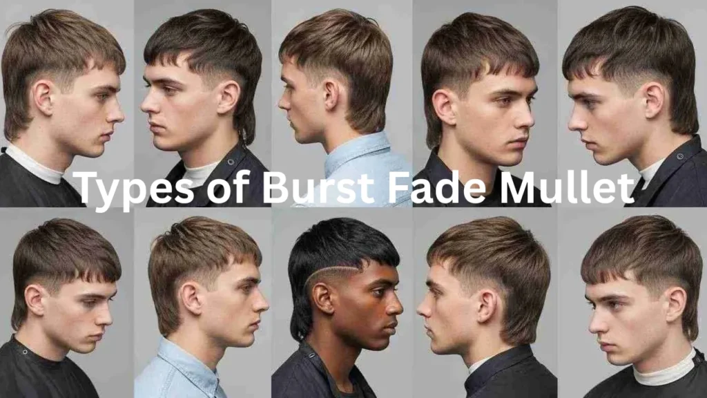 Types of Burst Fade Mullet